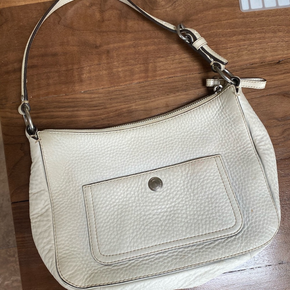 coach white bag